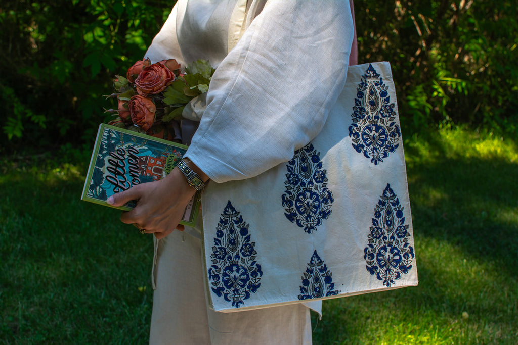 Paisley tote bag