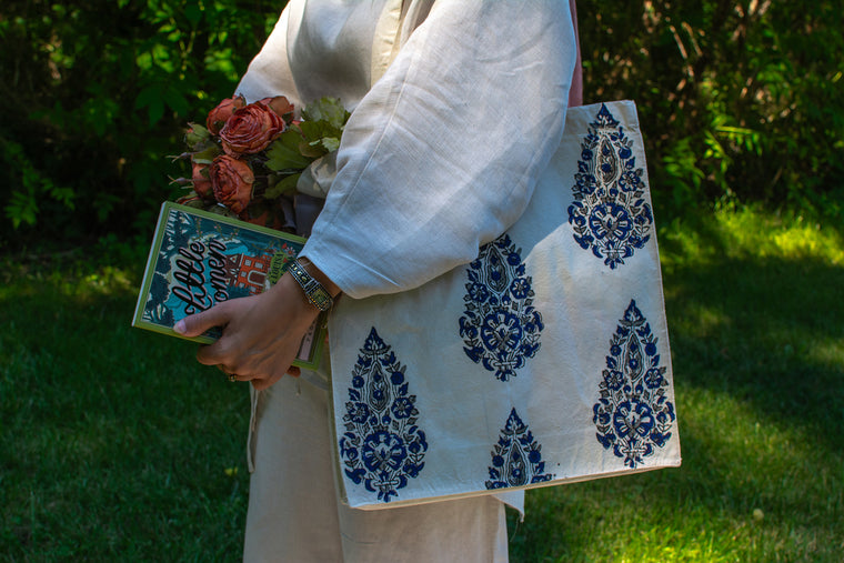 Paisley tote bag